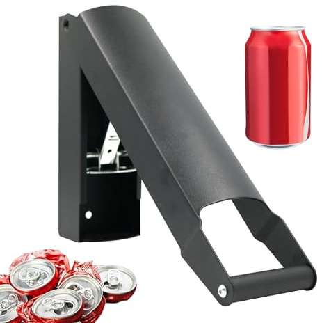 Can Crushers for Recycling | Wall-mounted Aluminium Can Smasher | Beer Can Crusher | Metal Tin Can Smasher Machine | Can Crushers Heavy Duty for 8/12/160Z Soda, Beer Cans and Bottles
