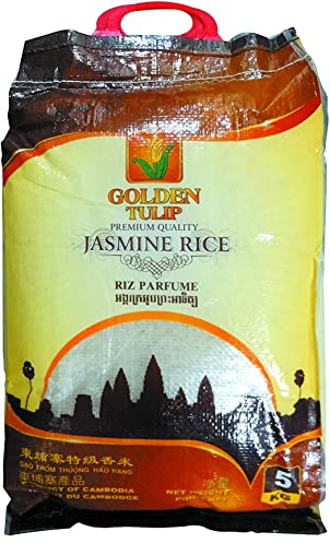 Riz de Cambodge 2025 parfumé au Jasmin de Qualité Premium 5kg/Sac - Offres de 1, 2 et 3 Sacs - Livraison Gratuite France (1 sac)