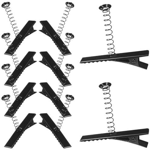 GANAZONO 100 Stück 4cm Feder Entenschnabelclips Aus Eisen Selbstgemacht Haarklammern Zubehör Für Basteln Styling Robustes Metall Kopfschmuck Selbstgemacht Zubehör
