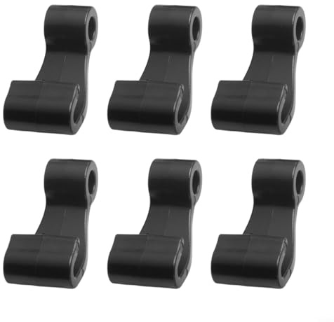 Ganci per corda per barche di grado marino, confezione da 6 pezzi, in plastica, clip di fissaggio in PVC per telone gonfiabile, barca, piscina, baldacchino, diametro 7 mm