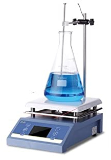 Agitateur magnétique, Chauffage agitateur magnétique plaque chauffante agitateur de laboratoire affichage numérique mélangeur équipement de laboratoire Pour la chimie(HSC-19T(5L LCD))