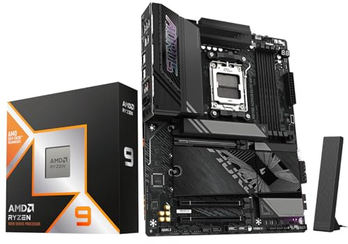 Micro Center AMD 9950X3D Processor with ASUS TUF GAM X870E PL Motherboard