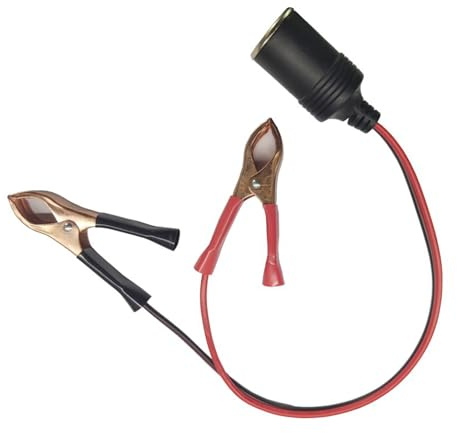 SHYYOULQE förlängningssladd kontakt kontakt bil hona uttag adapter till batteri klämma klämma kabel bil kabel
