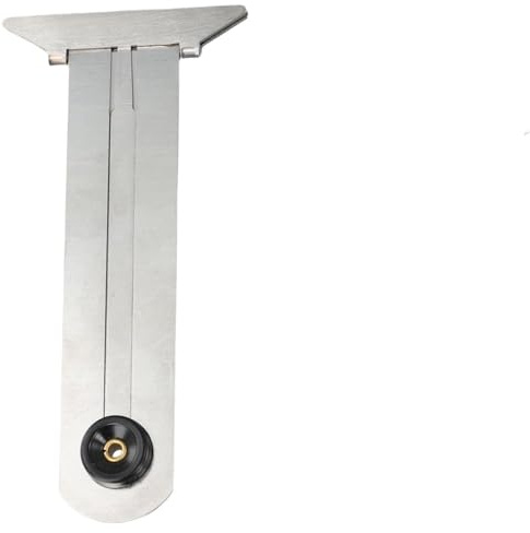 Jauge de profondeur de pneu en acier inoxydable avec échelle gravée, pied à coulisse de type T pour une mesure précise de 0 à 6 cm, outil de construction portable