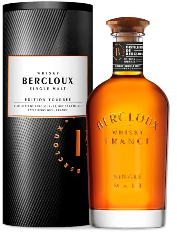 BERCLOUX - Whisky Single Malt Français - Édition Tourbée - Origine : 100% France - 40% Alcool - Bouteille 70 cl