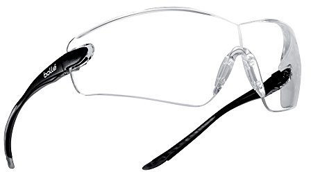Bollé Safety 253-CB-40037 Cobra Safety Eyewear with Rimless Frame and Clear Anti-Fog Lens