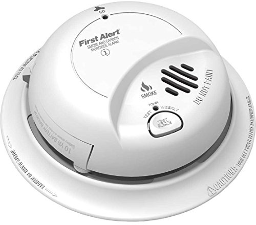 First Alert BRK SC9120LBL Hardwire AC Smoke and Carbon Monoxide Combination Alarm with 10 Year Sealed Battery Backup