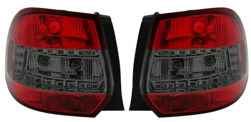 Eagle Eyes Rückleuchten Set passend für VW Golf 5/6 Variant (6/2007-) | Klarglas, Rot, Smoke, LED, 2-teilig, inkl. Widerstände, Plug&Play, Anschluss über OE Stecker,