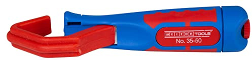 WEICON 50050450 kabelkniv No. 35-50, isoleringsverktyg för borttagning av rundkabel, blå/röd