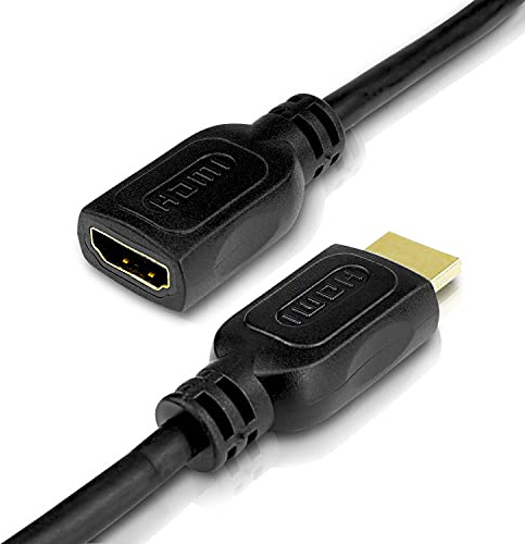 PerfectHD 4K HDMI Kabel - HDMI Verlängerung - Ultra HD 2160p - Verlängerungskabel 3 m - Full HD 1080p - schwarz - 6 verschiedene Längen