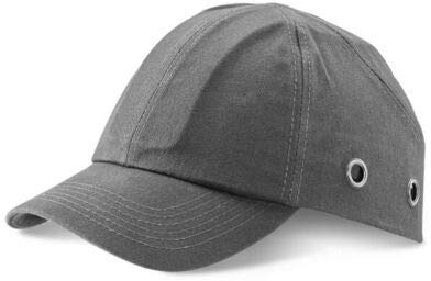 B Brand Safety Baseball Cap Hard Hat Bump Cap Grey Vented EN812