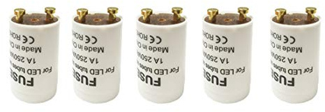 5 LED Starter Starterbrücke Dummy Umrüstung Starterbrück Überbrückung für T8 LED Röhre Leuchtstoffröhre 5 er set