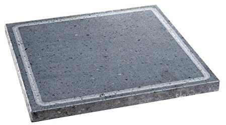 Etna Stone & Design Lava Grill - Quemador de piedra volcánica Enea, placa lijada, 30 x 30 cm, para horno y barbacoa, para cocina, carne, pescado, verduras y pizza (S)