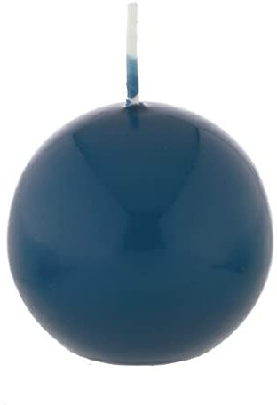 Bougie boule Petrol Bleu 10 cm, 4 Bougies