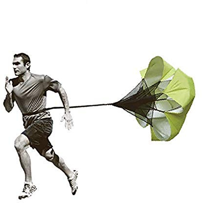 Longsing Paracadute di Resistenza Allenamento Calcio Resistenza Paracadute per Il Fitness per Migliorare velocità, Resistenza, Forza e Accelerazione(Verde)