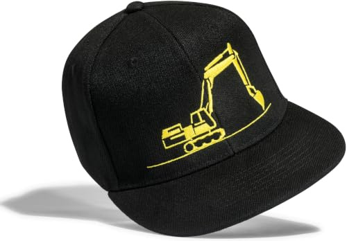 Baddery Kinder Cap - „Bagger“ - Bestickte Kappe für Jungen & Mädchen