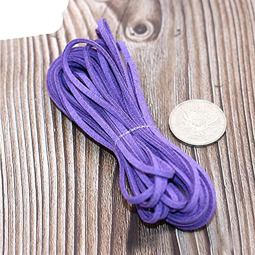 WEDSA 5M Lederband Schmuckkordel für Lederarmband Faden Seil Halskette Schmuckherstellung Finding String-17