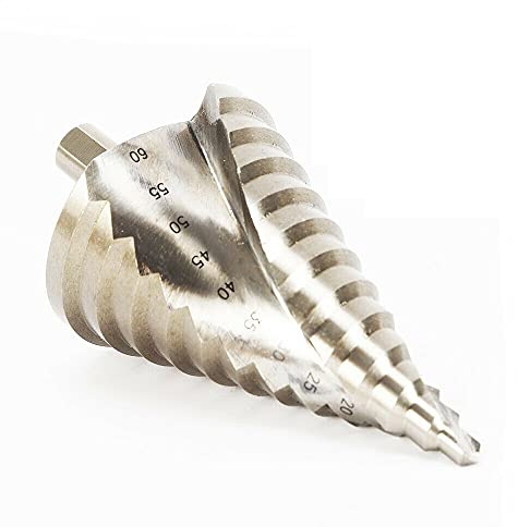 OUKANING Fresa per Fori a Gradino HSS Punta da Trapano conica da 6-60 mm per Metallo, Ottone, Legno, plastica