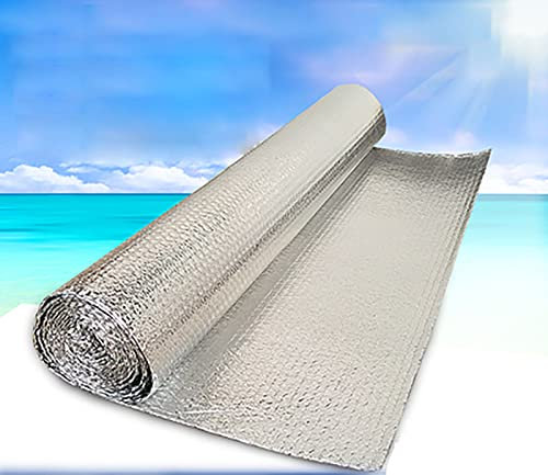Yimihua Selbstklebend Isolierfolie 3-4mm Dämmfolie Dachisolierung dampfsperre Sauna doppelschichtiger Hitze für Wohnmobil und Wohnwagen(Size:1x30m/3.2x98.4ft)