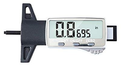 SunXTMY Strumento di misurazione Digital Tire del Calibro di profondità del battistrada Checker Pneumatico Moto Tester Car Kit Ganasce Usura pastiglie di profondimetro Meter Strumenti di Misura