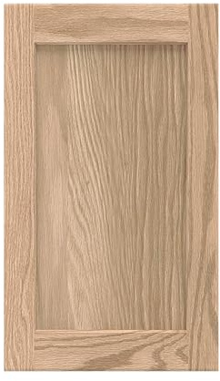 ONESTOCK 14.75W x 22.5H Unfinished Oak Kitchen Cabinet Door Replacement, Shaker Style