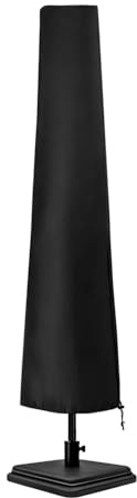 Parasol Covers Waterproof with Zipper (170 * 25 * 50 cm) - Parasol Covers Heavy Duty for Garden and Outdoor - Rip Proof, UV Protection and Weather Resistant Parasol Cover for Garden Umbrella - Black
