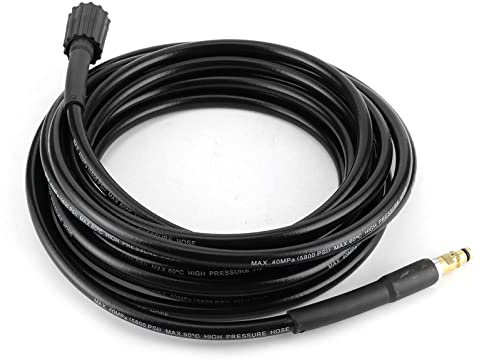 Akozon Manguera de Lavado de Autos, 40MPa Manguera de Limpieza de Agua Tubo de Limpieza de Agua de Alta Presión Tubo de Goma para K2 (10 m/32,8 pies)