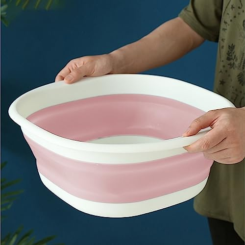 Voihamy Foldable Dish Tub | Washing Up Bowl | Round Wash Basin | Portable Washing Up Bowl Camping | Folding Laundry Tub | Multipurpose Dish Tub for Home Kitchen Travel Camping
