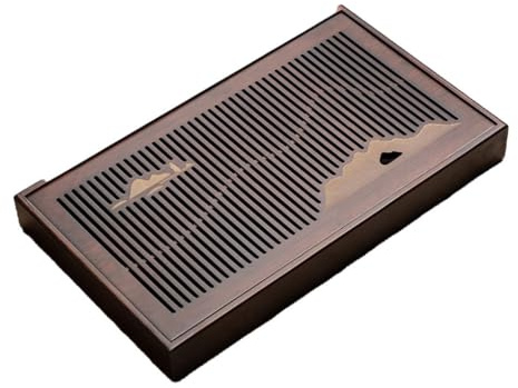 susiodeu Plateau de Service à thé en Bambou, Solide et Durable, Fabrication exquise, Essentiel pour Boire du thé, Plateau à thé en Bambou, L