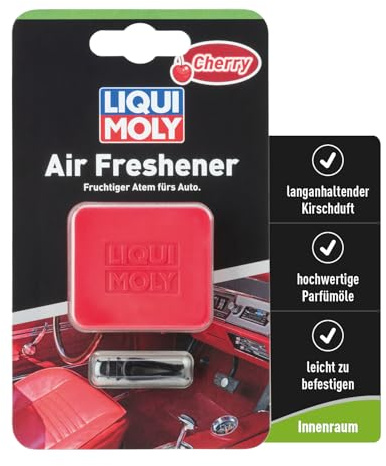 LIQUI MOLY Air Freshener Cherry, Art.-Nr. 21832 I 1x Auto Duft Innenraum zur Befestigung am Lüftungsgitter I Fruchtiger Lufterfrischer Auto mit hochwertigen Parfümölen & langanhaltendendem Kirsch-Duft