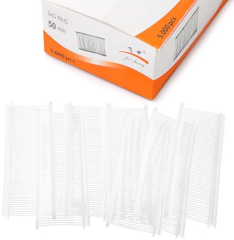 Abeillo 5000 Stück Standard-Etikettenpistolenverschlüsse, Etikettierpistole, Preisetiketten, Widerhaken aus Kunststoff, für Etikettierpistole