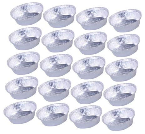 LIFKOME 40pièces Bols Aluminium Pour Friteuse à Air Récipients Jetables Pour Cuisson Et Barbecue Résistants Aux Hautes Températures Pratiques Et Écologiques