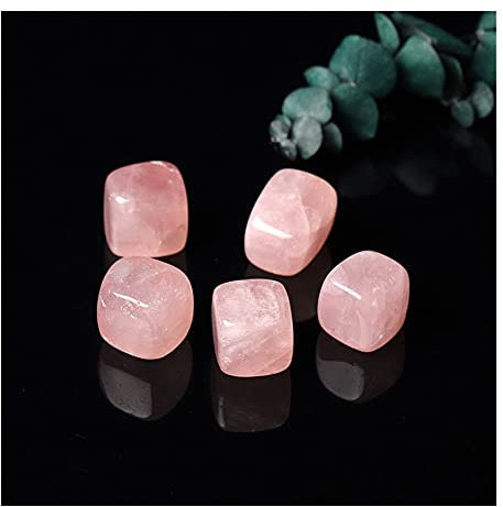 Home Decor Natural Crystal Square Amethyst Stone Rose Quartz Crystals Stone Tigereye Crystal Home Garden Decoration Soothing Crystal Household (Color : Rose Stone, Home Collections ( Color : Rose Ston