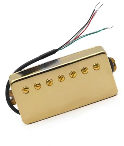 Gold Exquisite 7-saitige Gitarre Messing Cover Humbucker Schlitzschraube Coil Splitting Pickup(Bridge)