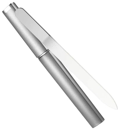 Glas-Nagelfeile mit Etui – Professionelle doppelseitige Glasnagelfeile mit Gravur, tragbares Nagelpflegewerkzeug für Maniküre und Pediküre, langlebig und sanft zu natürlichen Nägeln