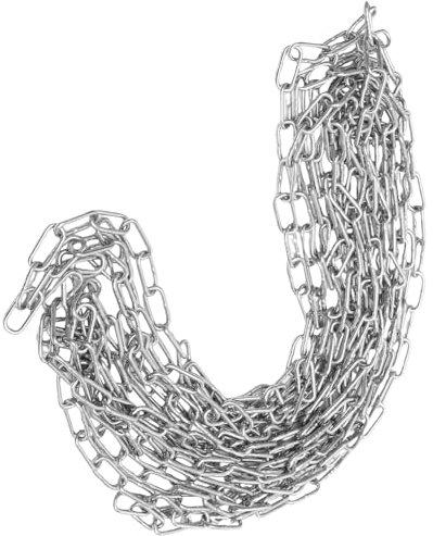 KICHOUSE Parking Chain Driveway Chain Barrier Chain Link Driveway Barrier Iron Safety Chain Garden Fence Decor Chain Links Chain Safety Barriers Parking Barrier Galvanized Iron Silver