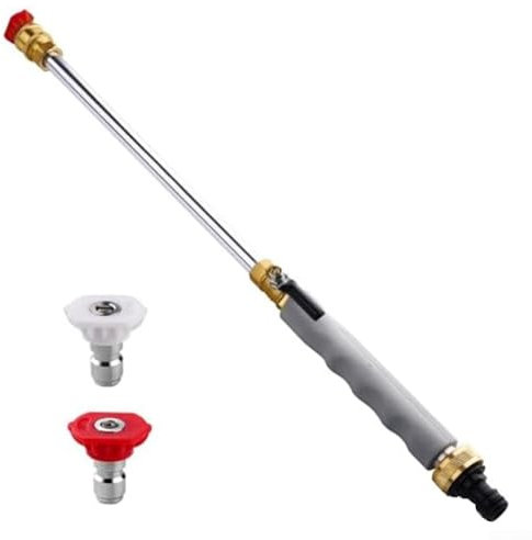 Jet Power Washer Aufsatz mit rutschfestem Griff, bequemes und effektives Reinigungswerkzeug (grau)