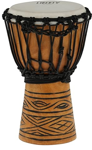 GEWA Liberty Djembé Urban Series - Taille (Diamètre) : 7 (17 cm), Hauteur : 12 (30,5 cm) - Nombre de cordes : 16
