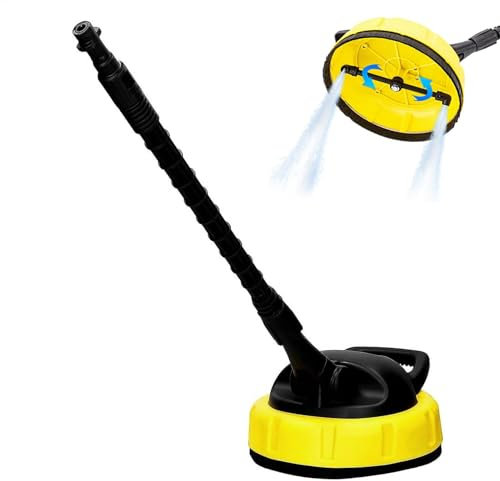 S'urface - Pulitore per Karrcher serie K 1-7, accessorio per pulizia patio ad alta pressione, manico lungo, spazzola rotante ad alta pressione, protezione dagli spruzzi, per pavimentazione, cortili,