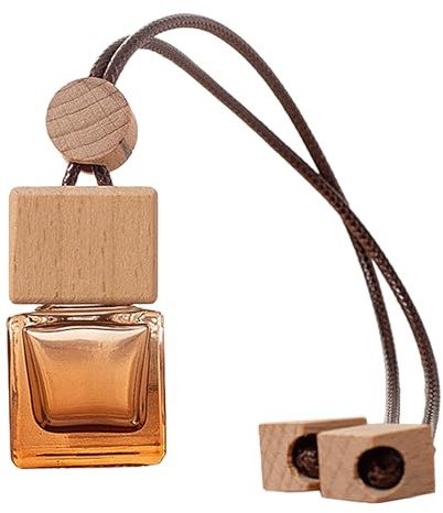 Porta di profumo per auto - diffusore per aroma auto, deodorante per veicoli | 1,06*1,06*1,89 pollici bottiglie di diffusore appeso vuoto, contenitore di ricarica del profumo cubo, accessorio per auto