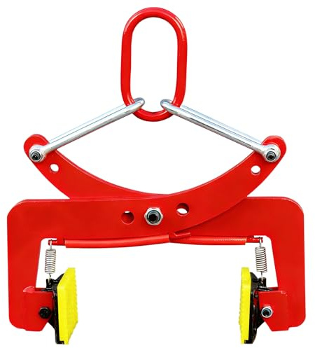 Pinza per cordoli, pinza di sollevamento con capacità di carico di 325 kg | sollevatore di pietre con diametro di apertura regolabile da 6 a 18 cm per il trasporto di pietre