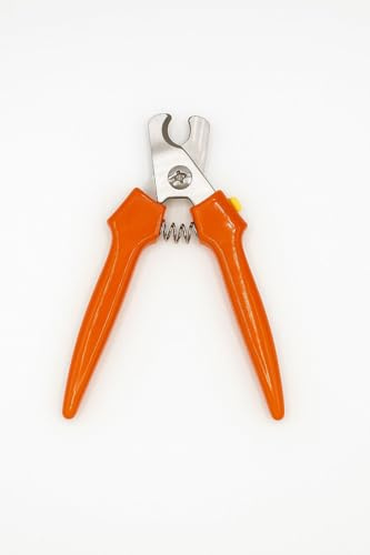 Generisch Premium Hunde-Nagelzange, Edelstahl Krallenschere für Große Hunde, Orange, Professionelle Qualität für Tierärzte und Hundefriseure