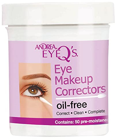 Andrea Eyeq's Oil-free Eye Make-up Correctors Pre-moistened Swabs, 50-Count (Pack of 3)