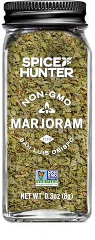 Spice Hunter Mediterranean Marjoram Leaves, 0.3-Ounce Glass Jar
