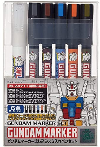 Lobcede GSI Creos Gundam Marker Pouring Inking Pen Set by GSI Creos