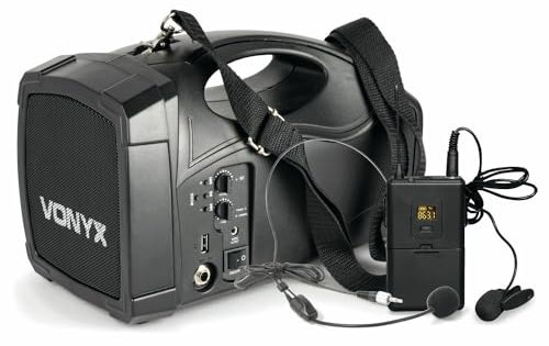 Vonyx ST012 Impianto Radio PA Portatile Body-Check SMT USB BT MP3 Batteria 12 Vdc