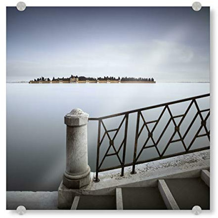 artboxONE Acrylglasbild 20x20 cm Städte Cimitero di San Michele Venedig - Bild Venedig Adria Alt