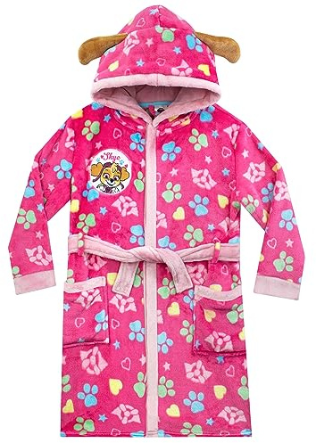 PAW PATROL Bademantel | Skye Bademantel Mädchen | Mädchen Morgenmantel