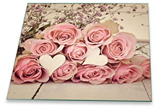 Piastra di copertura per piano cottura in vetroceramica, 1 pezzo, 60 x 52 cm, colore rosa rosa