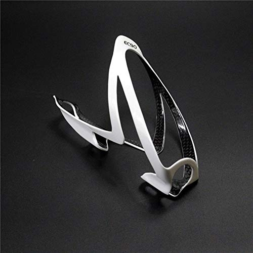 NO LOGO LSB-Bottle Cages, 1pc Ultra-Light Fahrrad Fahrrad Flaschenhalter Full Carbon Bike Käfigzubehör Rennrad Mountainbike Cage 750ml (Farbe : Weiß)